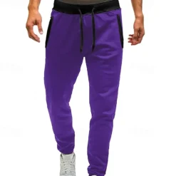 Men's Sweatpants Running Pants Track Pants Pocket Elastic Waistband Pants / Trousers Outdoor Sports & Outdoor Athletic Quick Dry Lightweight Soft Marathon Running Workout Tailored Fit Sportswear