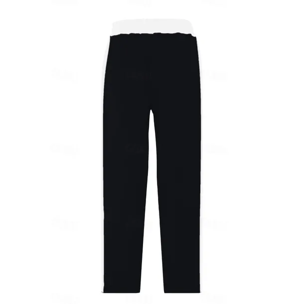 Men's Sweatpants Trousers Casual Pants Patchwork Pocket Drawstring Color Block Comfort Vacation Sports Outdoor Casual Black White Micro-elastic