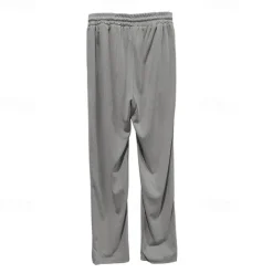 Men's Sweatpants Trousers Straight Leg Sweatpants Pocket Drawstring Elastic Waist Plain Comfort Sports Outdoor Daily Fashion Casual Black White Micro-elastic