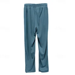 Men's Sweatpants Trousers Straight Leg Sweatpants Pocket Drawstring Elastic Waist Plain Comfort Sports Outdoor Daily Fashion Casual Black White Micro-elastic