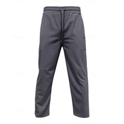 Men's Sweatpants Wide Leg Sweatpants Corduroy Pants Trousers Pocket Drawstring Elastic Waist Plain Comfort Sports Outdoor Daily Fashion Casual Black White Micro-elastic