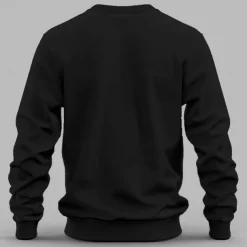 Men's Sweatshirt Black Crew Neck Plain Casual Daily Sports non-printing Basic Workout Athletic Fall Winter Clothing Apparel Hoodies Sweatshirts Long Sleeve