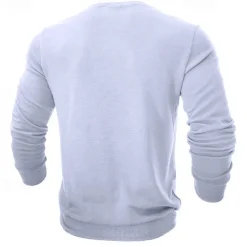 Men's Sweatshirt Black White Wine Army Green Light Grey Crew Neck Plain Sports & Outdoor Daily Holiday Streetwear Basic Casual Fall & Winter Clothing Apparel Hoodies Sweatshirts