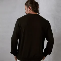 Men's Sweatshirt Pullover Black White Gray Crew Neck Sports Holiday Vacation Streetwear Cotton Fashion Daily Casual Spring & Fall Clothing Apparel Hoodies Sweatshirts Long Sleeve