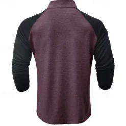 Men's Sweatshirt Quarter Zip Sweatshirt White Red Royal Blue Blue Green Half Zip Color Block Patchwork Sports & Outdoor Daily Holiday Streetwear Basic Casual Spring & Fall Clothing Apparel Hoodies