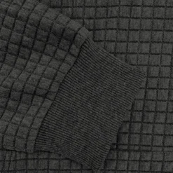 Men's Sweatshirt Waffle Sweatshirt Quarter Zip Sweatshirt Black Navy Blue Khaki Dark Gray Gray Half Zip Graphic Cow Print Patchwork Front Pocket Quarter Zip Daily Holiday Going out Polyester