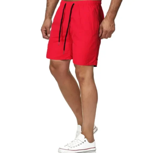 Men's Swim Shorts Swim Trunks Board Shorts Beach Shorts Running Shorts Drawstring Elastic Waist Plain Print Quick Dry Outdoor Short Casual Beach Cotton Blend Shorts Casual / Sporty Green Black