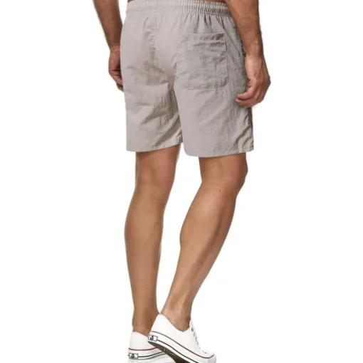 Men's Swim Shorts Swim Trunks Board Shorts Beach Shorts Running Shorts Drawstring Elastic Waist Plain Print Quick Dry Outdoor Short Casual Beach Cotton Blend Shorts Casual / Sporty Green Black
