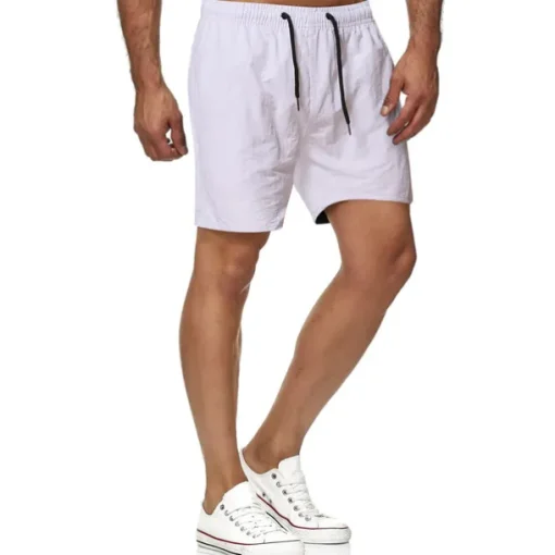 Men's Swim Shorts Swim Trunks Board Shorts Beach Shorts Running Shorts Drawstring Elastic Waist Plain Print Quick Dry Outdoor Short Casual Beach Cotton Blend Shorts Casual / Sporty Green Black