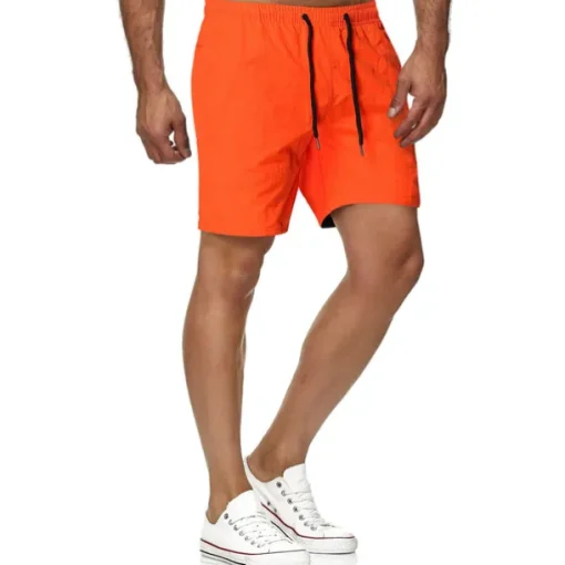 Men's Swim Shorts Swim Trunks Board Shorts Beach Shorts Running Shorts Drawstring Elastic Waist Plain Print Quick Dry Outdoor Short Casual Beach Cotton Blend Shorts Casual / Sporty Green Black