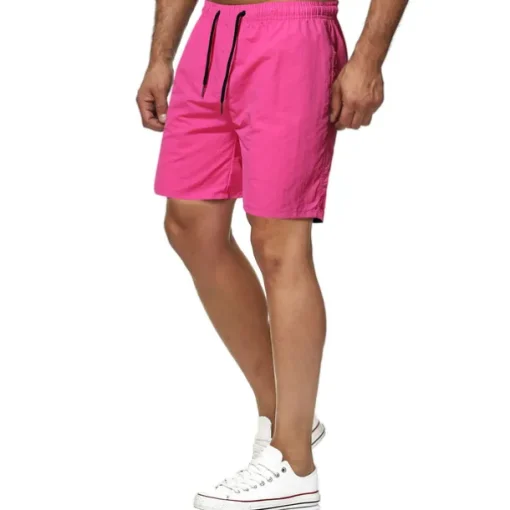 Men's Swim Shorts Swim Trunks Board Shorts Beach Shorts Running Shorts Drawstring Elastic Waist Plain Print Quick Dry Outdoor Short Casual Beach Cotton Blend Shorts Casual / Sporty Green Black
