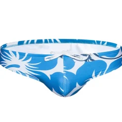 Men's Swim Shorts Swimwear Swim Briefs Print Graphic Prints Flower / Floral Breathable Soft Outdoor Casual Daily Hawaiian Stylish Black White Micro-elastic