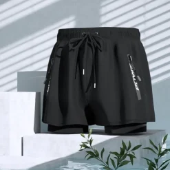 Men's Swim Trunks Swim Shorts Quick Dry Lightweight Board Shorts Bathing Suit with Pockets Compression Liner Drawstring Swimming Surfing Beach Water Sports Solid Colored Summer