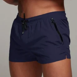Men's Swim Trunks Swim Shorts Quick Dry Lightweight Board Shorts Bathing Suit Drawstring with Pockets Swimming Surfing Beach Water Sports Solid Colored Summer