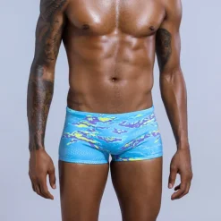 Men's Swim Trunks Swim Shorts Quick Dry Board Shorts Bathing Suit Drawstring 2 in 1 Swimming Surfing Beach Water Sports Painting Summer