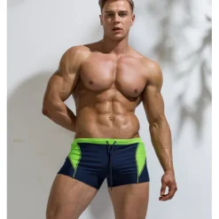 Men's Swim Trunks Swim Shorts Quick Dry Lightweight Board Shorts Bathing Suit Drawstring Swimming Surfing Beach Water Sports Patchwork Summer