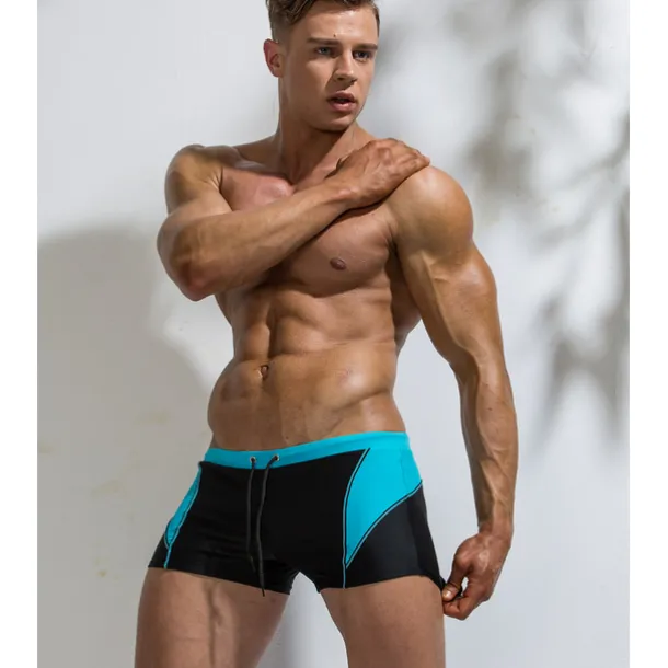 Men's Swim Trunks Swim Shorts Quick Dry Lightweight Board Shorts Bathing Suit Drawstring Swimming Surfing Beach Water Sports Patchwork Summer