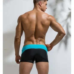 Men's Swim Trunks Swim Shorts Quick Dry Lightweight Board Shorts Bathing Suit Drawstring Swimming Surfing Beach Water Sports Patchwork Summer