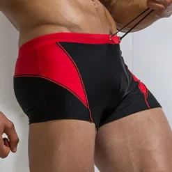 Men's Swim Trunks Swim Shorts Quick Dry Lightweight Board Shorts Bathing Suit Drawstring Swimming Surfing Beach Water Sports Patchwork Summer