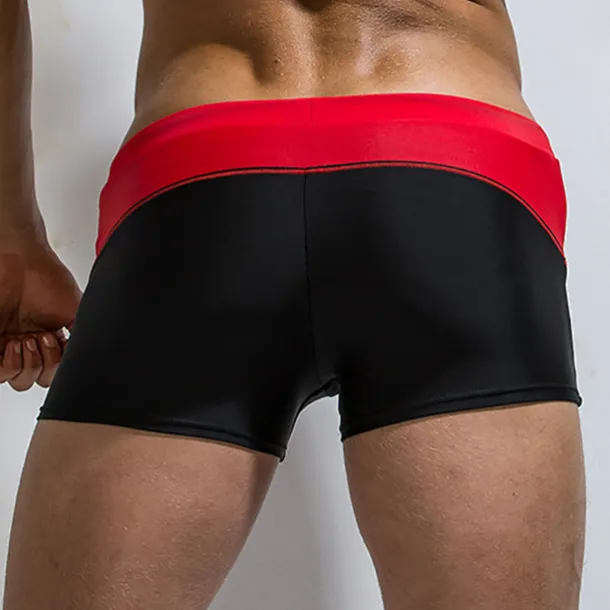 Men's Swim Trunks Swim Shorts Quick Dry Lightweight Board Shorts Bathing Suit Drawstring Swimming Surfing Beach Water Sports Patchwork Summer