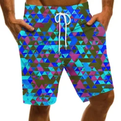 Men's Swim Trunks Swim Shorts Quick Dry Board Shorts Bathing Suit Drawstring with Pockets Swimming Surfing Beach Water Sports Printed Summer Spring
