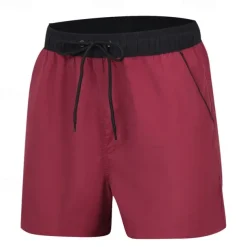 Men's Swim Trunks Swim Shorts Board Shorts Bottoms Drawstring with Pockets Swimming Surfing Beach Water Sports Patchwork Solid Colored Summer Spring