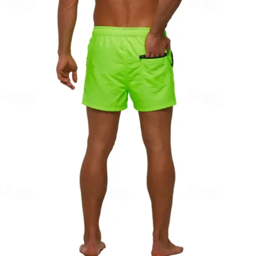 Men's Swim Trunks Swim Shorts Board Shorts Bottoms Drawstring with Pockets Swimming Surfing Beach Water Sports Patchwork Solid Colored Summer Spring