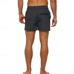 Men's Swim Trunks Swim Shorts Board Shorts Bottoms Drawstring with Pockets Swimming Surfing Beach Water Sports Patchwork Solid Colored Summer Spring
