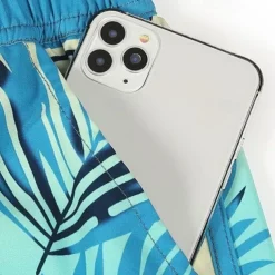 Men's Swim Trunks Swim Shorts Board Shorts Bathing Suit Drawstring with Pockets Swimming Surfing Beach Water Sports Printed Summer Spring