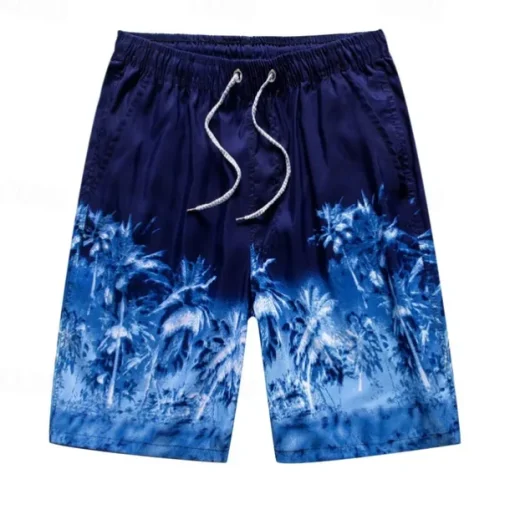 Men's Swim Trunks Swim Shorts Board Shorts Bathing Suit Drawstring with Pockets Swimming Surfing Beach Water Sports Tropical Summer Spring