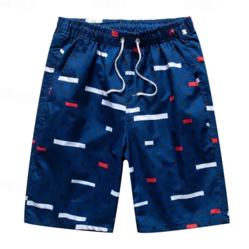 Men's Swim Trunks Swim Shorts Board Shorts Bathing Suit Drawstring with Pockets Swimming Surfing Beach Water Sports Tropical Summer Spring