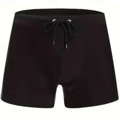 Men's Swim Trunks Swim Shorts Swimwear Bottoms Drawstring Swimming Surfing Beach Water Sports Solid Colored Summer Spring