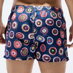 Men's Swim Trunks Swim Shorts Quick Dry Lightweight Board Shorts Bathing Suit with Pockets Drawstring Swimming Surfing Beach Water Sports Stripes Summer