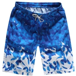 Men's Swim Trunks Swim Shorts Lightweight Quick Dry Bottoms Drawstring with Pockets Swimming Surfing Beach Water Sports Printed Spring Summer Autumn / Fall