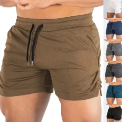 Men's Swim Trunks Swim Shorts Quick Dry Lightweight Board Shorts Bathing Suit with Pockets Drawstring Swimming Surfing Beach Water Sports Solid Colored Summer