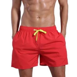 Men's Swim Trunks Swim Shorts Quick Dry Board Shorts Bottoms Mesh Lining with Pockets Drawstring Swimming Surfing Beach Water Sports Solid Colored Summer / Stretchy