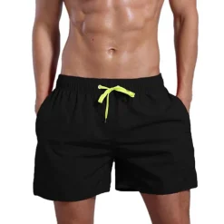 Men's Swim Trunks Swim Shorts Quick Dry Board Shorts Bottoms Mesh Lining with Pockets Drawstring Swimming Surfing Beach Water Sports Solid Colored Summer / Stretchy