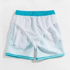 Men's Swim Trunks Swim Shorts Board Shorts Bathing Suit Drawstring with Pockets Swimming Surfing Beach Water Sports Gradient Summer Spring