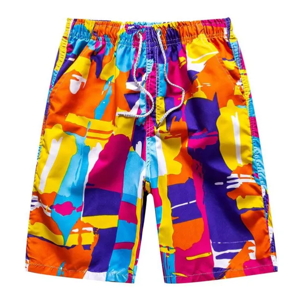 Men's Swim Trunks Swim Shorts Quick Dry Lightweight Board Shorts Bathing Suit with Pockets Drawstring Swimming Surfing Water Sports Printed Summer