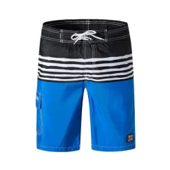Men's Swim Trunks Swim Shorts Quick Dry Lightweight Board Shorts Bathing Suit with Pockets Mesh Lining Drawstring Swimming Surfing Water Sports Stripes