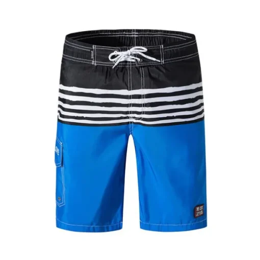 Men's Swim Trunks Swim Shorts Quick Dry Lightweight Board Shorts Bathing Suit with Pockets Mesh Lining Drawstring Swimming Surfing Water Sports Stripes