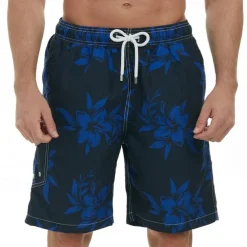 Men's Swim Trunks Swim Shorts Board Shorts Bathing Suit Drawstring with Pockets Swimming Surfing Beach Water Sports Tropical Printed Summer Spring