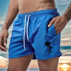 Men's Swim Trunks Swim Shorts Board Shorts Pocket with Mesh lining Elastic Waistband Shorts Sports & Outdoor Beach Swimming Pool Quick Dry Lightweight Soft Swimming Beach Tailored Fit Sportswear
