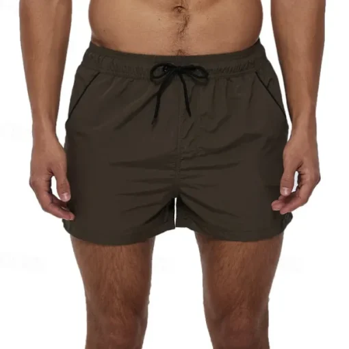 Men's Swim Trunks Swim Shorts Board Shorts Bottoms Drawstring with Pockets Swimming Surfing Beach Water Sports Patchwork Solid Colored Summer Spring