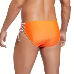 Men's Swim Trunks Swim Shorts Swimwear Bottoms Drawstring Swimming Surfing Beach Water Sports Solid Colored Summer Spring