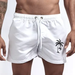 Men's Swim Trunks Swim Shorts Board Shorts Bathing Suit Drawstring Mesh Lining with Pockets Swimming Surfing Beach Water Sports Printed Summer Spring