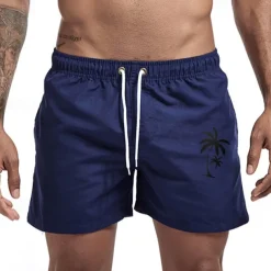 Men's Swim Trunks Swim Shorts Board Shorts Bathing Suit Drawstring Mesh Lining with Pockets Swimming Surfing Beach Water Sports Printed Summer Spring