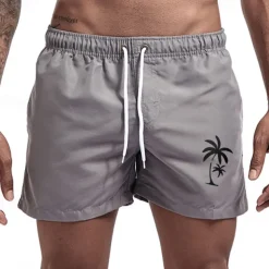 Men's Swim Trunks Swim Shorts Board Shorts Bathing Suit Drawstring Mesh Lining with Pockets Swimming Surfing Beach Water Sports Printed Summer Spring