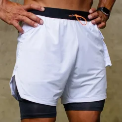 Men's Swim Trunks Swim Shorts Quick Dry Lightweight Board Shorts Bathing Suit with Pockets Compression Liner Drawstring Swimming Surfing Beach Water Sports Solid Colored Summer