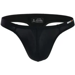 Men's Swimwear Swim Briefs Swim Thong Elastic Waist Plain Breathable Soft Outdoor Casual Daily Hawaiian Stylish Black White Micro-elastic